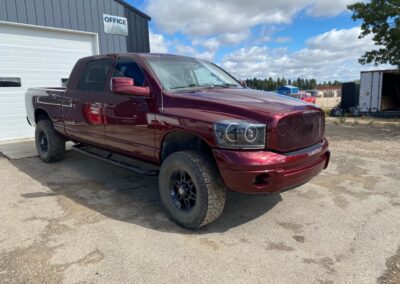 Maroon truck
